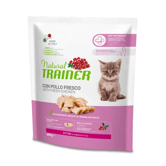 Natural Trainer Cat Kitten con Pollo