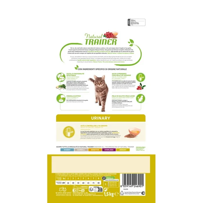 Natural Trainer Cat Adult Urinary con Pollo fresco