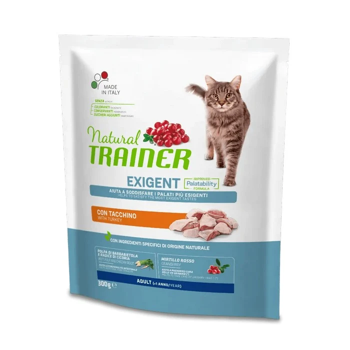 Natural Trainer Cat Adult Exigent con Tacchino