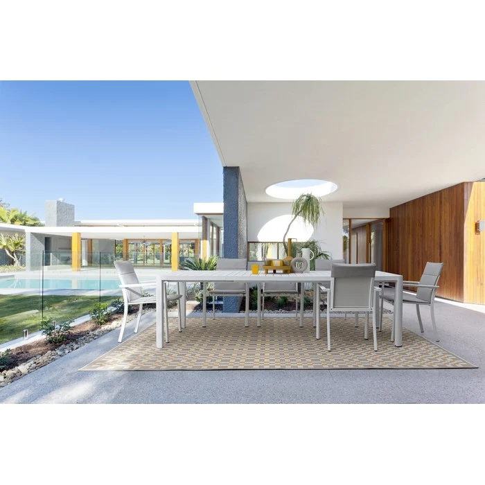 Tavolo allungabile da giardino in alluminio 180-240x100 cm - Kiplin