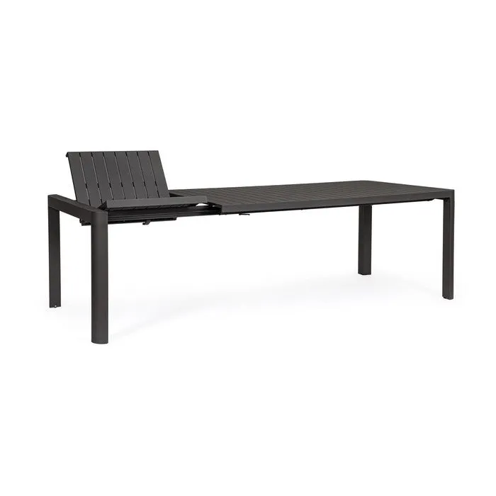 Tavolo allungabile da giardino in alluminio 180-240x100 cm - Kiplin