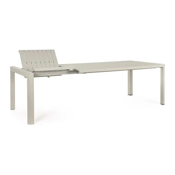 Tavolo allungabile da giardino in alluminio 180-240x100 cm - Kiplin
