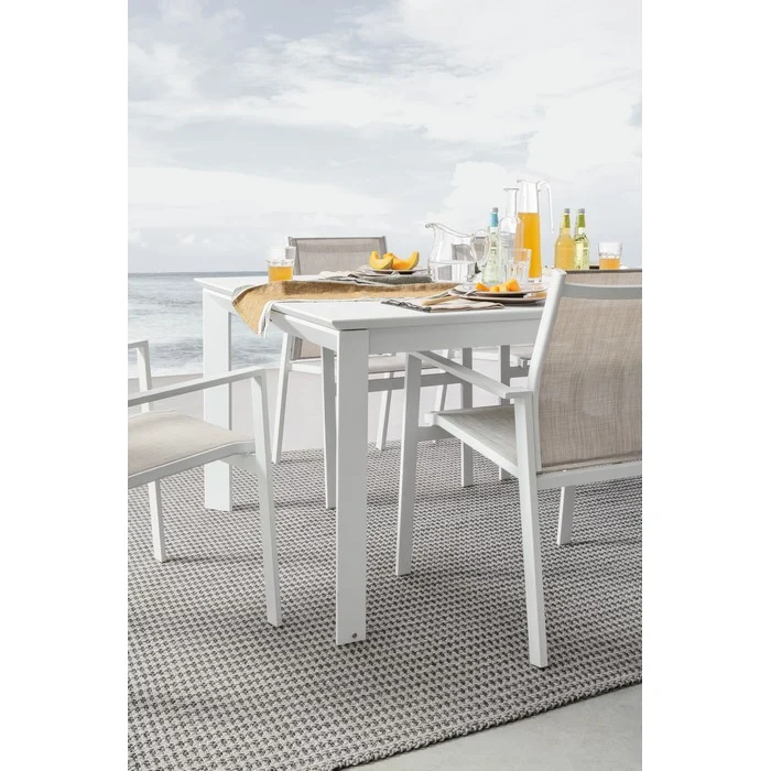 Tavolo allungabile da giardino in alluminio 200-300x110 cm - Konnor