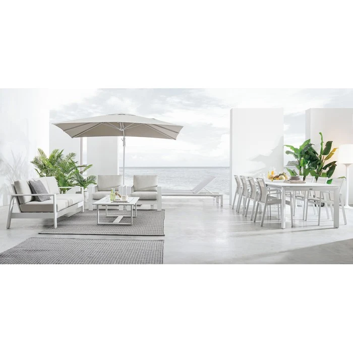 Tavolo allungabile da giardino in alluminio 200-300x110 cm - Konnor