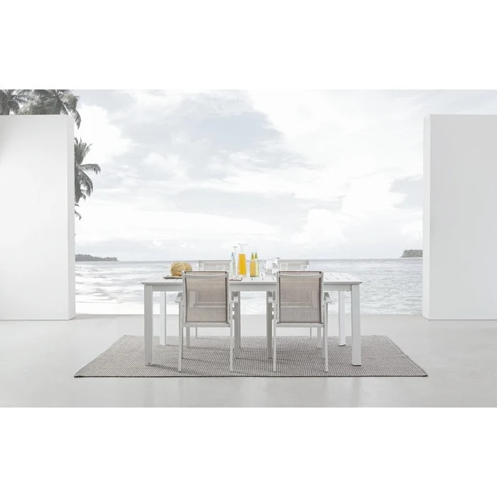 Tavolo allungabile da giardino in alluminio 200-300x110 cm - Konnor