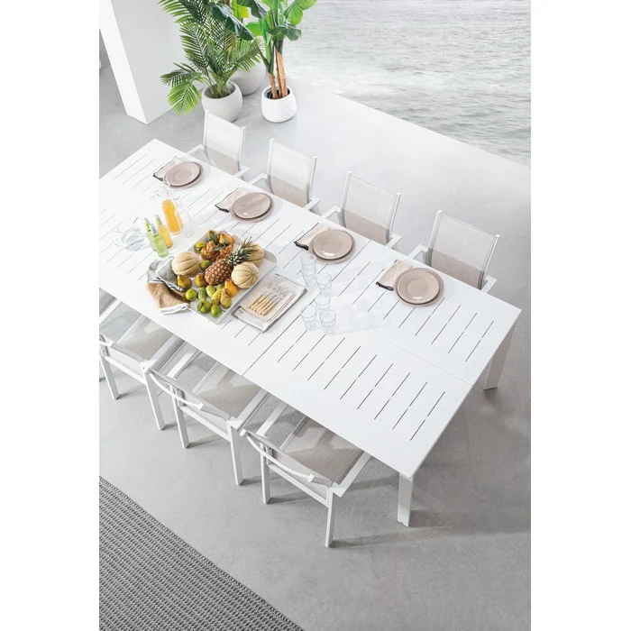 Tavolo allungabile da giardino in alluminio 200-300x110 cm - Konnor