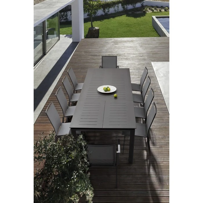 Tavolo allungabile da giardino in alluminio 200-300x110 cm - Konnor