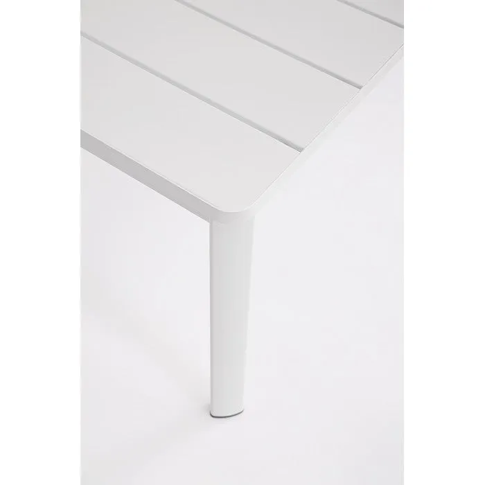 Set da giardino con divano, tavolino e 2 poltone in alluminio - Konnor