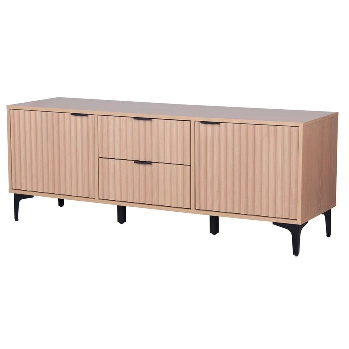 Mobile porta TV moderno con ante e cassetti in melamina legno - Lignum