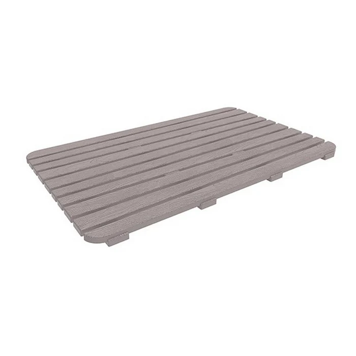 Pedana da doccia rigida in plastica 80x50 cm - Woody