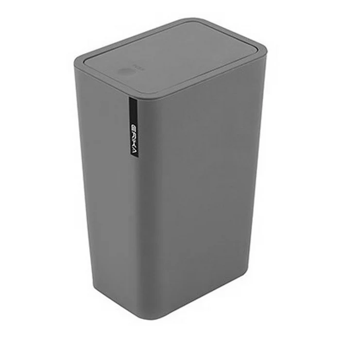 Pattumiera in plastica con coperchio push 8 litri - Erika