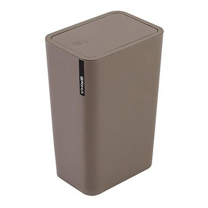 Pattumiera in plastica con coperchio push 8 litri - Erika