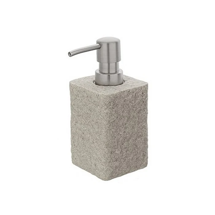 Dispenser per sapone quadrato effetto pietra - Sabbia