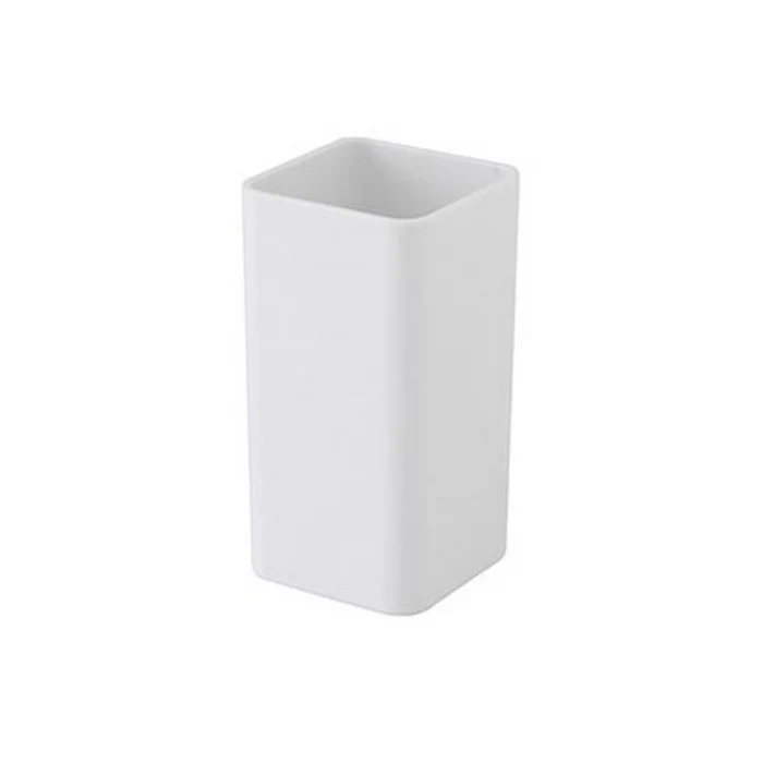 Porta spazzolini quadrato in plastica - Star