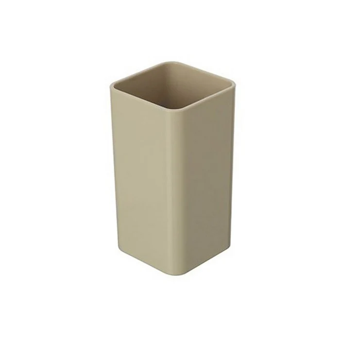 Porta spazzolini quadrato in plastica - Star