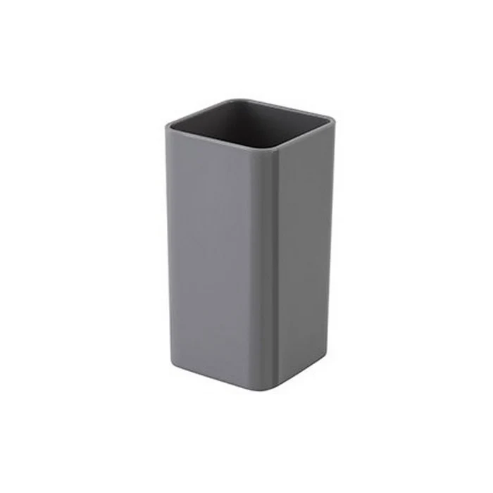 Porta spazzolini quadrato in plastica - Star