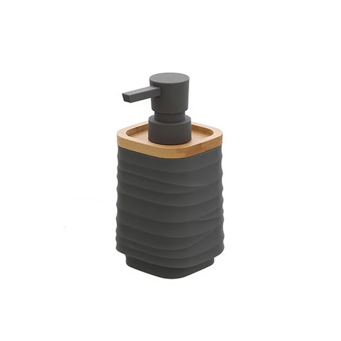 Dispenser per sapone in ABS e bamboo - Alabama