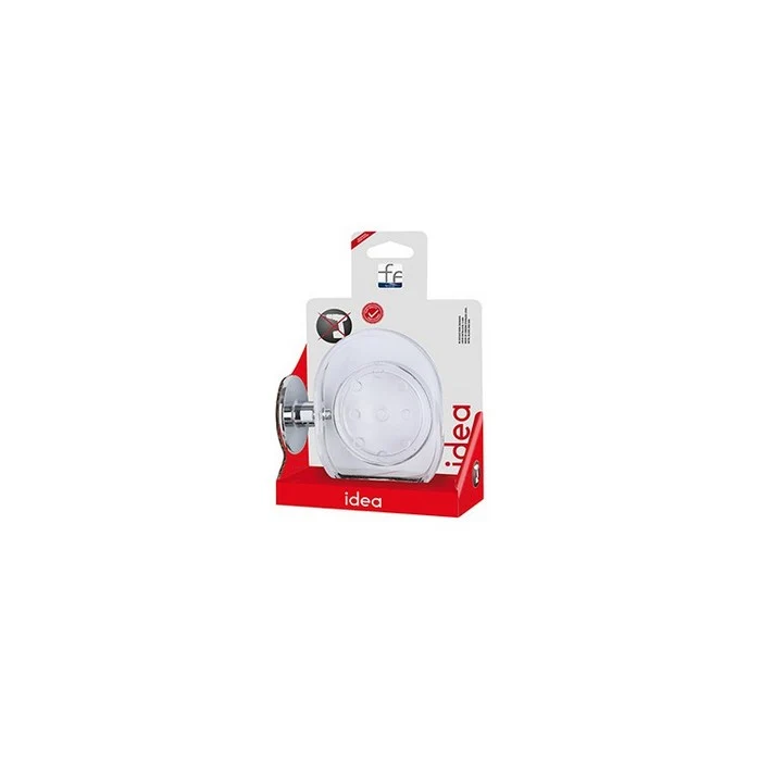 Portasapone in acciaio cromato e ABS - Idea