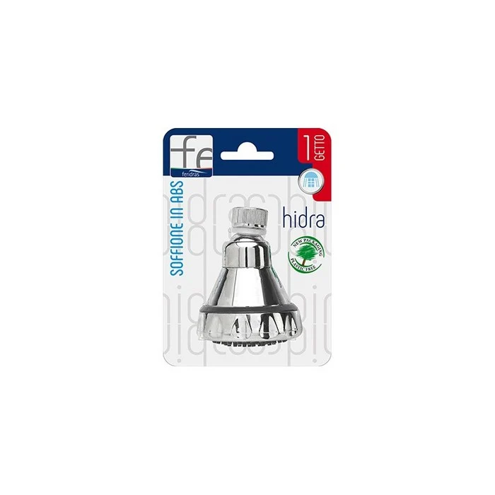 Soffione doccia in ABS cromato da 8 cm - Hidra