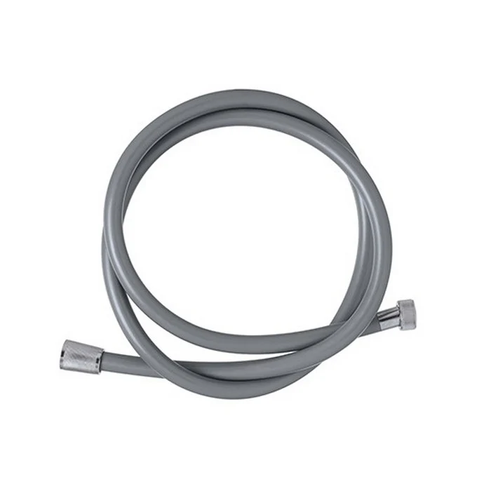 Tubo laccio doccia in PVC grigio 200 cm con sistema antitorsione - Hidra