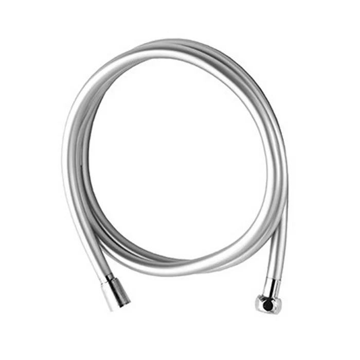 Tubo laccio doccia in PVC da 200 cm grigio metallizzato - Hidra