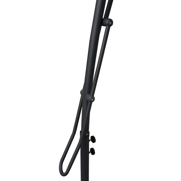 Ombrellone push-up da giardino con anti-vento a palo laterale 300 cm - Aurora