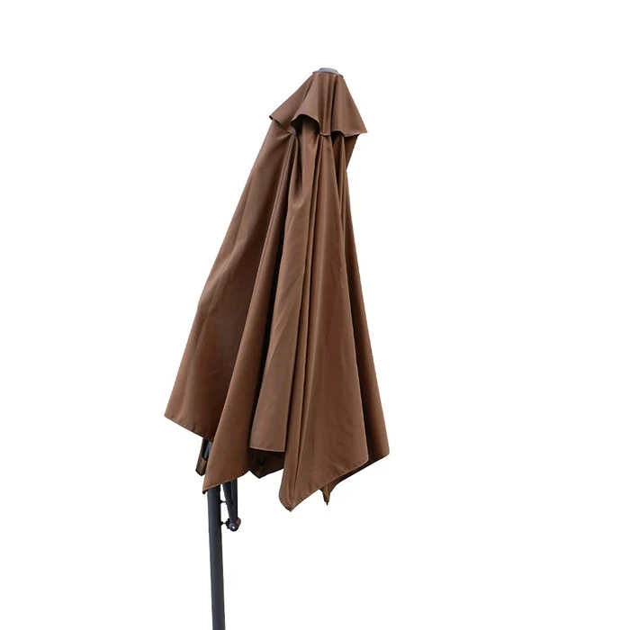 Ombrellone push-up da giardino con anti-vento a palo laterale 300 cm - Aurora