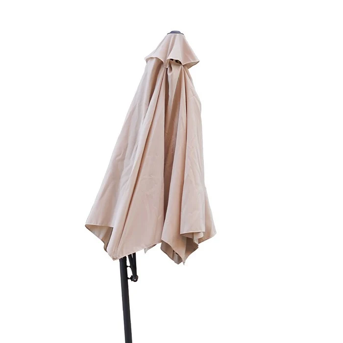 Ombrellone push-up da giardino con anti-vento a palo laterale 300 cm - Aurora