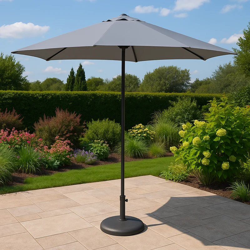 Ombrellone pop-up da giardino con anti-vento a palo centrale 230 cm - Shade