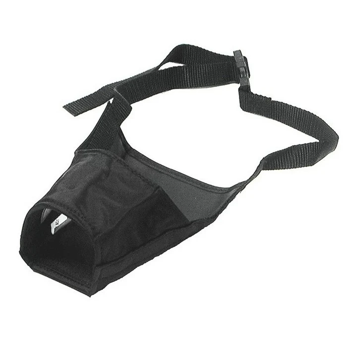 Museruola per cani in nylon nero