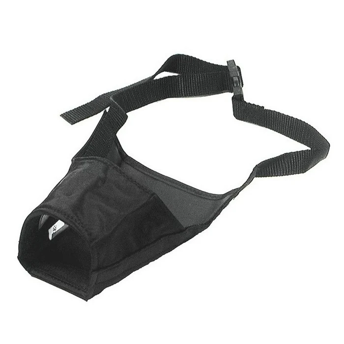Museruola per cani in nylon nero