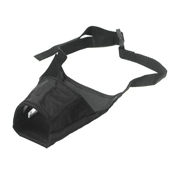 Museruola per cani in nylon nero