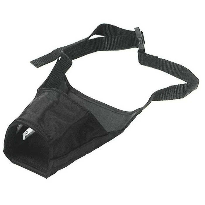 Museruola per cani in nylon nero