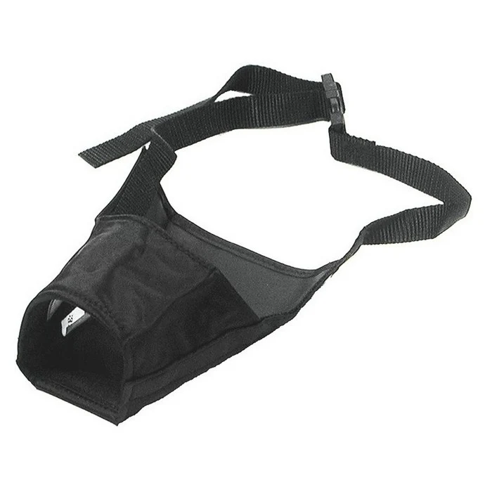 Museruola per cani in nylon nero