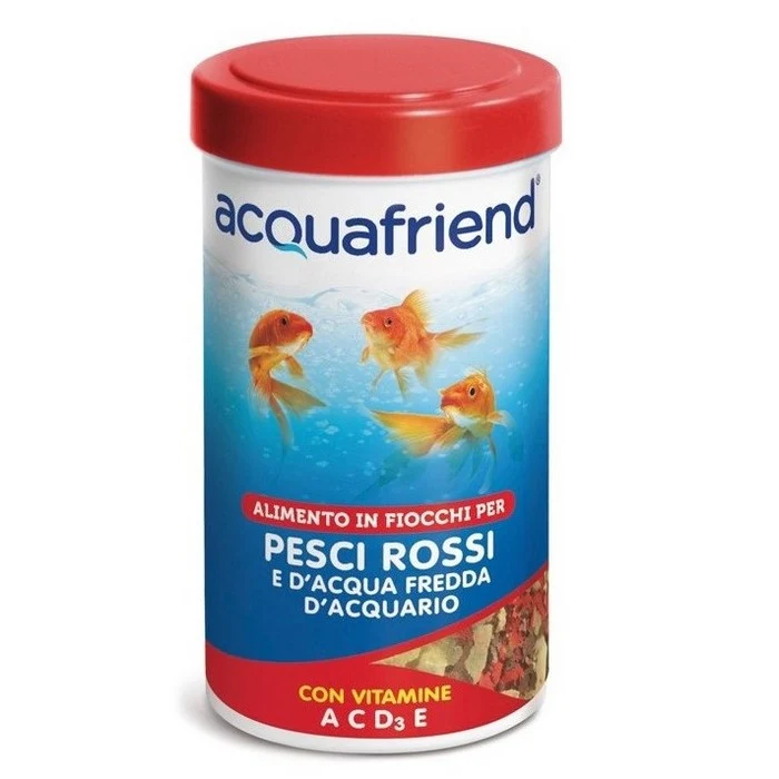 Mangime in fiocchi per pesci rossi con vitamine e omega3 - Acquafriend