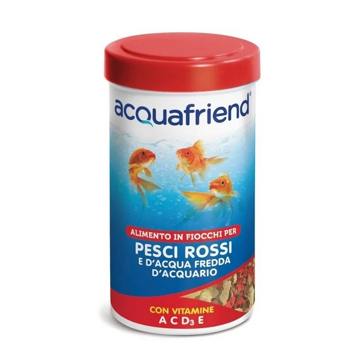 Mangime in fiocchi per pesci rossi con vitamine e omega3 - Acquafriend