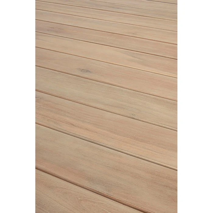 Tavolo allungabile da giardino in alluminio con doghe effetto legno - Belmar