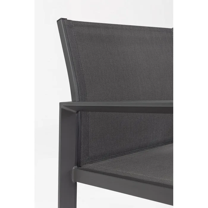 Set da giardino con divano, poltrone e tavolino in alluminio - Kallen