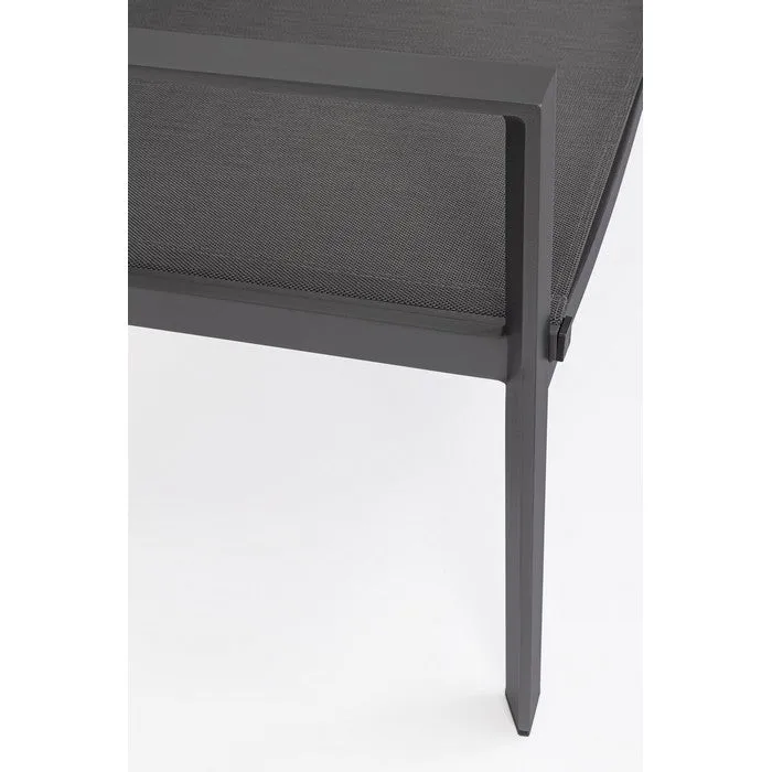 Set da giardino con divano, poltrone e tavolino in alluminio - Kallen