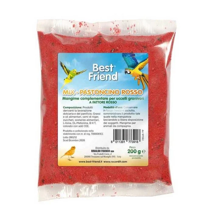 Mangime complementare per uccelli pastoncino rosso 200 g