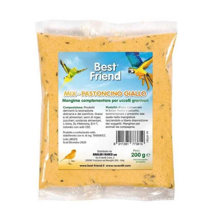 Mangime complementare per uccelli pastoncino giallo 200 g