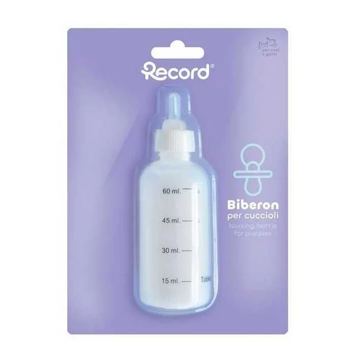 Biberon per animali in plastica da 60 ml