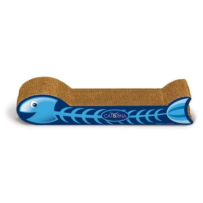 Tiragraffi in cartone a forma di pesce
