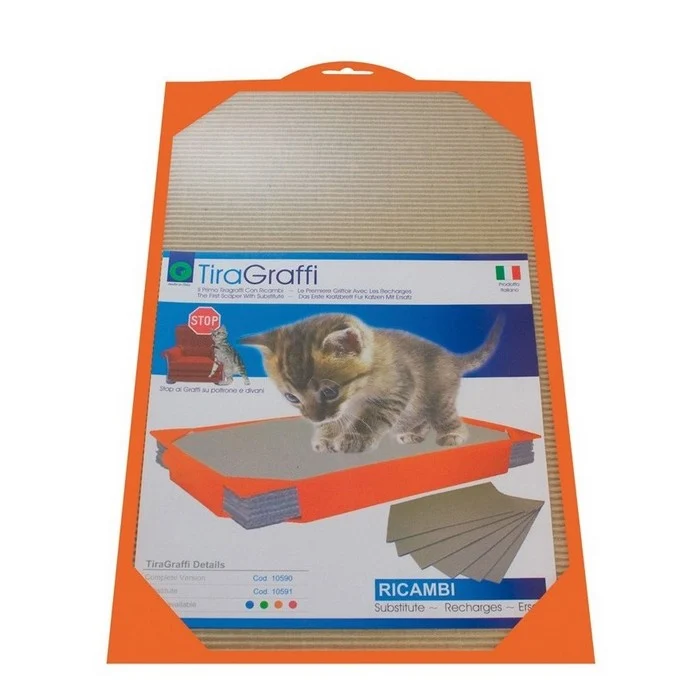 Tiragraffi in plastica con ricambio in cartone