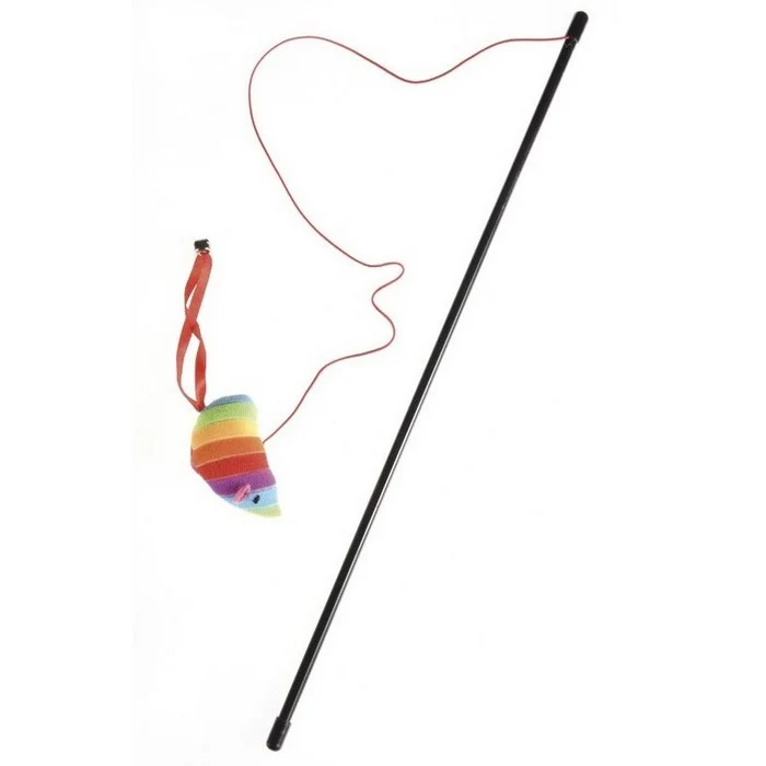 Stuzzicagatto in peluches arcobaleno