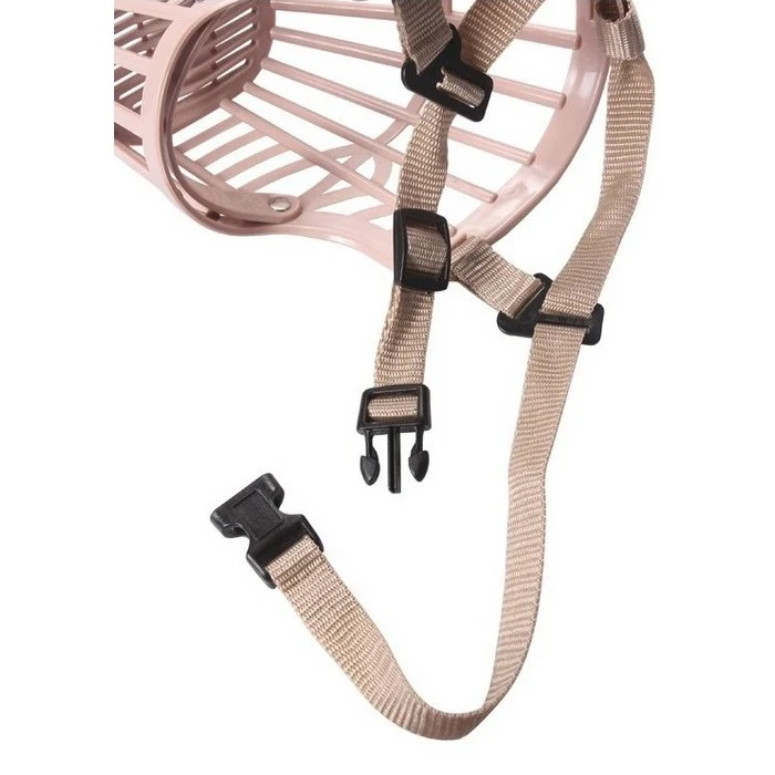 Museruola per cani in plastica beige