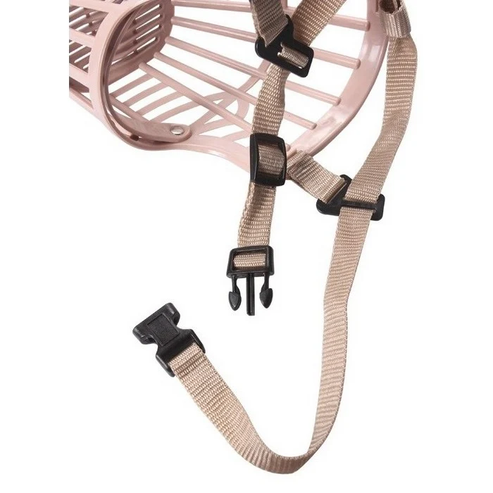 Museruola per cani in plastica beige