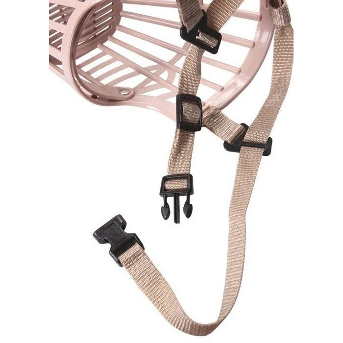 Museruola per cani in plastica beige