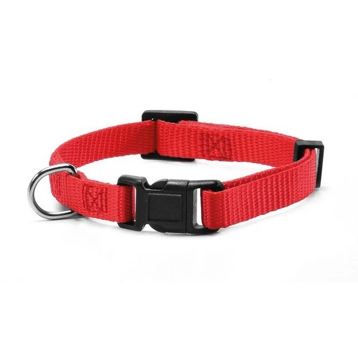 Collare per cani in nylon con clip di chiusura in plastica M