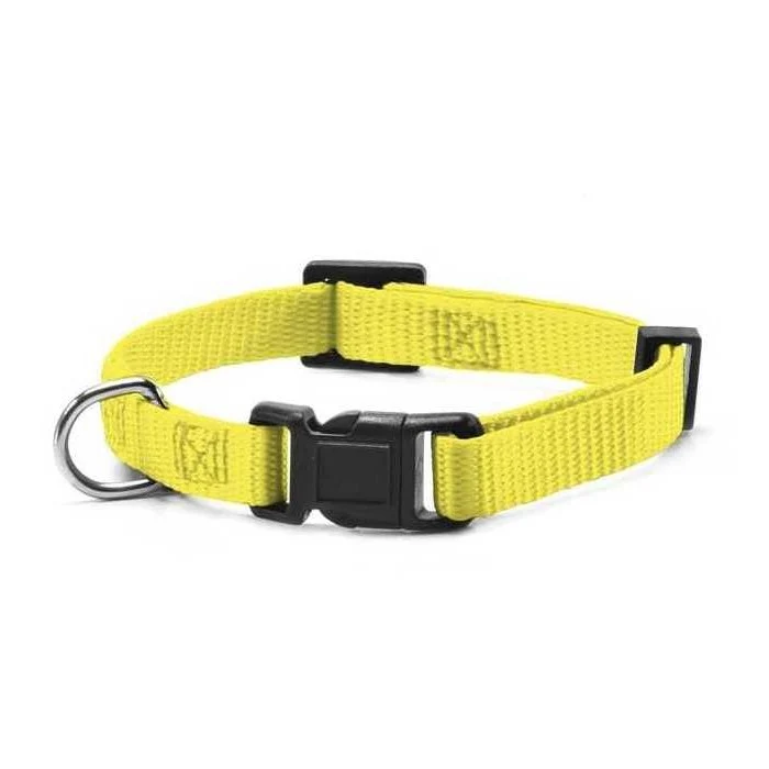 Collare per cani in nylon con clip di chiusura in plastica M